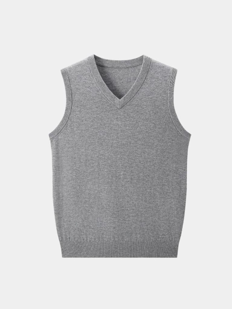 100% Kasjmier V-Hals Gebreide Vest