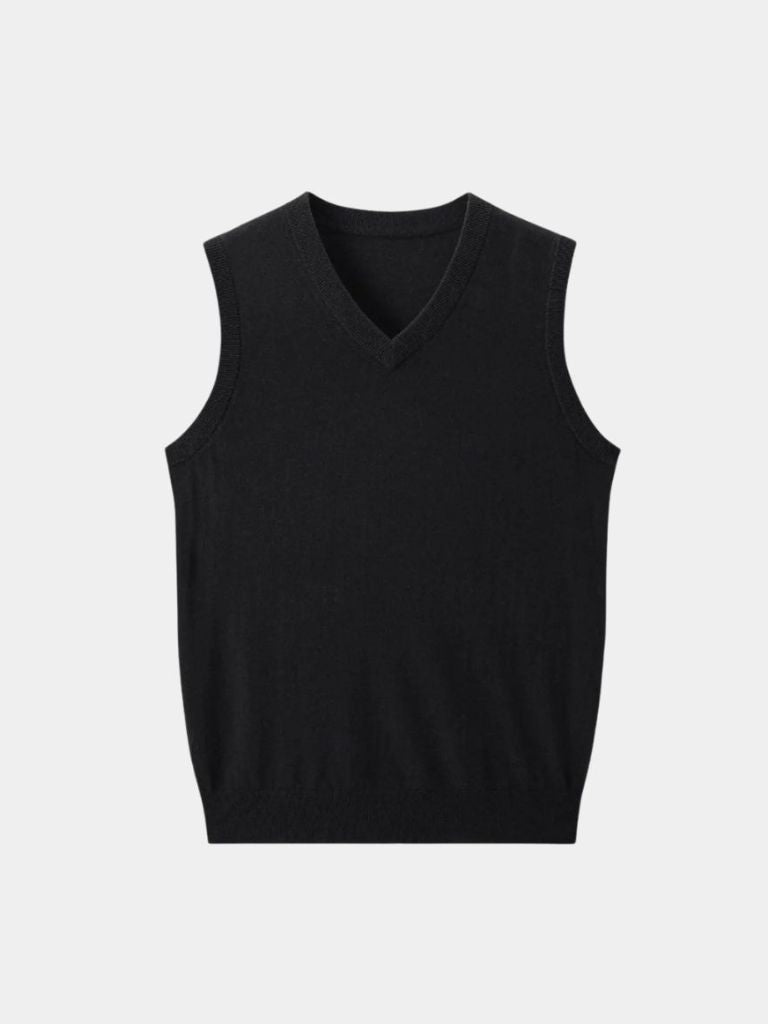 100% Kasjmier V-Hals Gebreide Vest