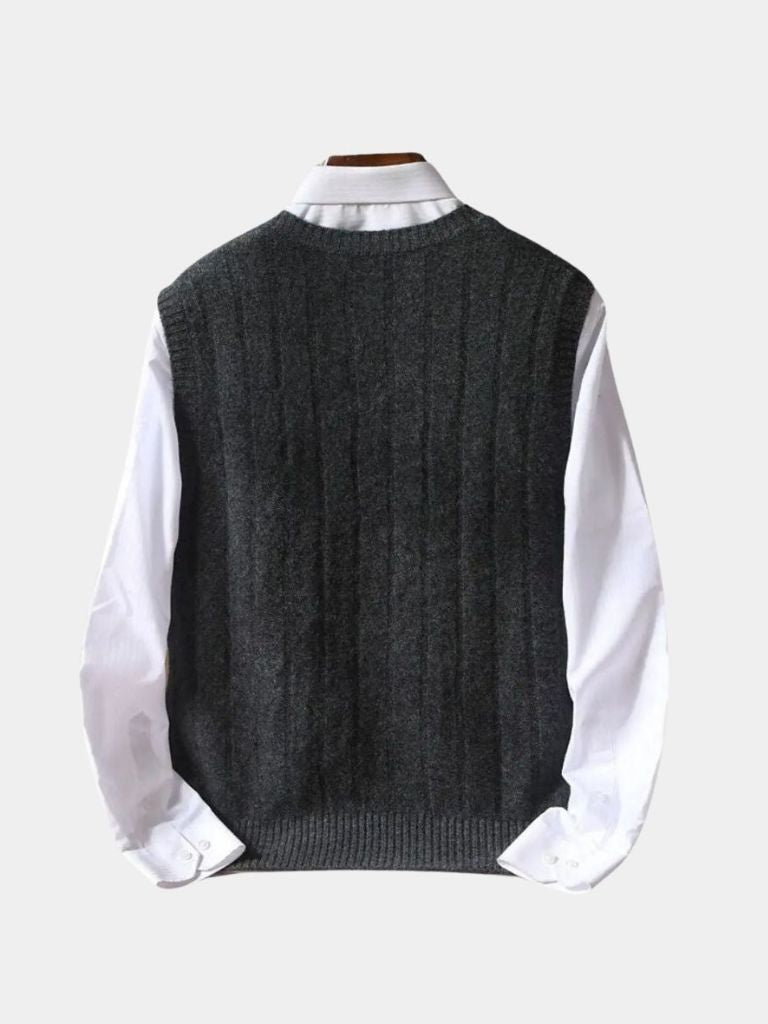 100% Merino Wol Pullover Sweater Vest
