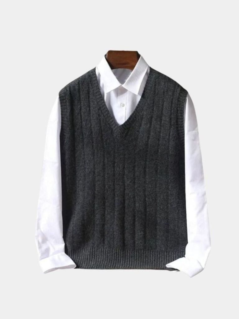 100% Merino Wol Pullover Sweater Vest