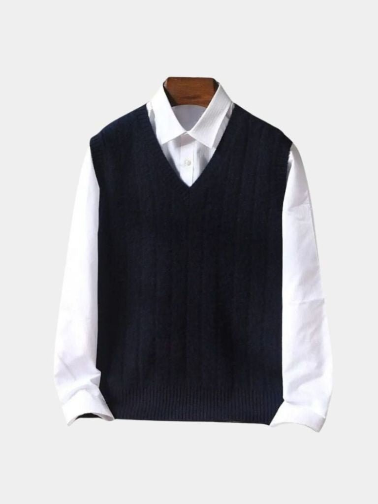 100% Merino Wol Pullover Sweater Vest