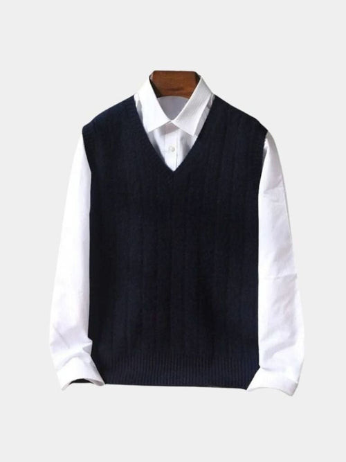 100% Merino Wol Pullover Sweater Vest