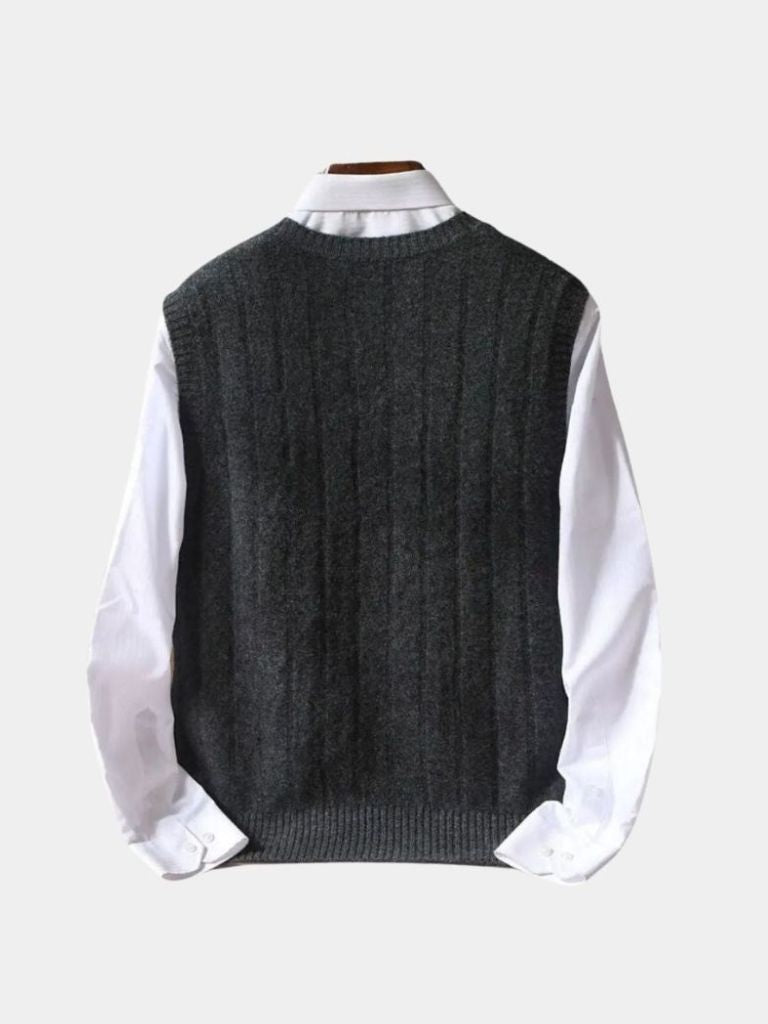 100% Merino Wol Pullover Sweater Vest