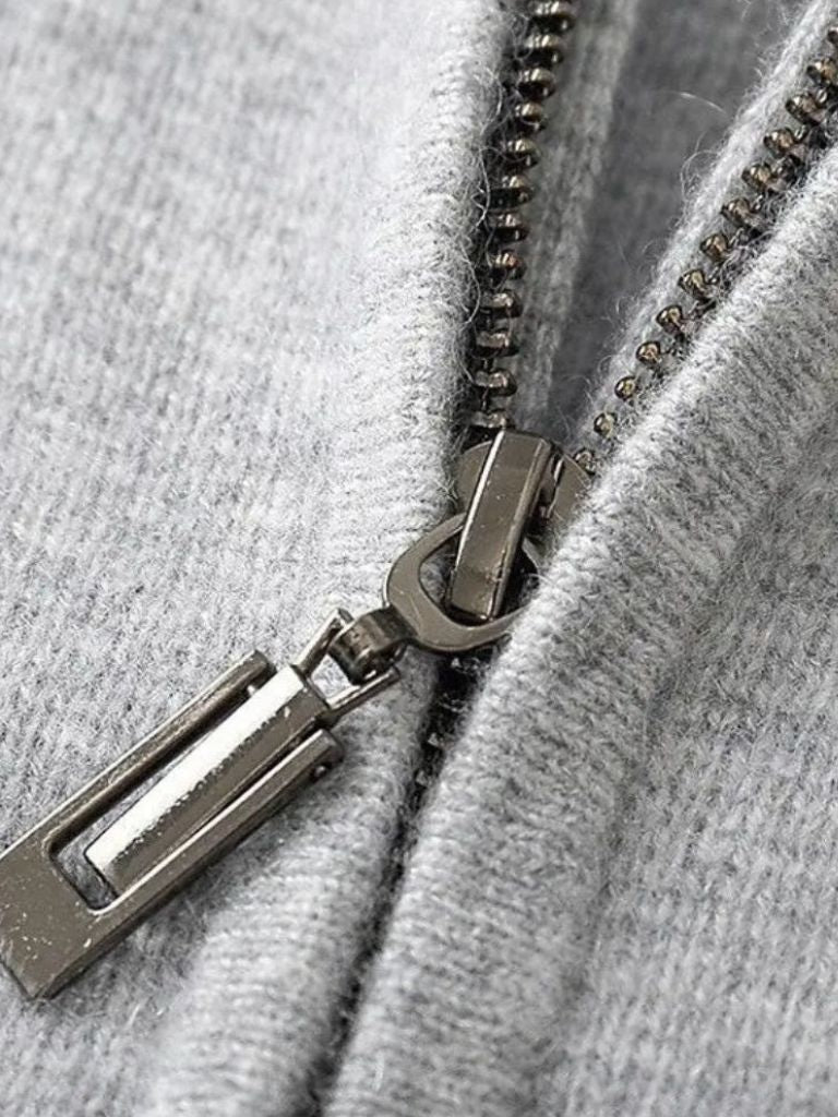 100% Merino Wol Rits Effen Kleur Trui