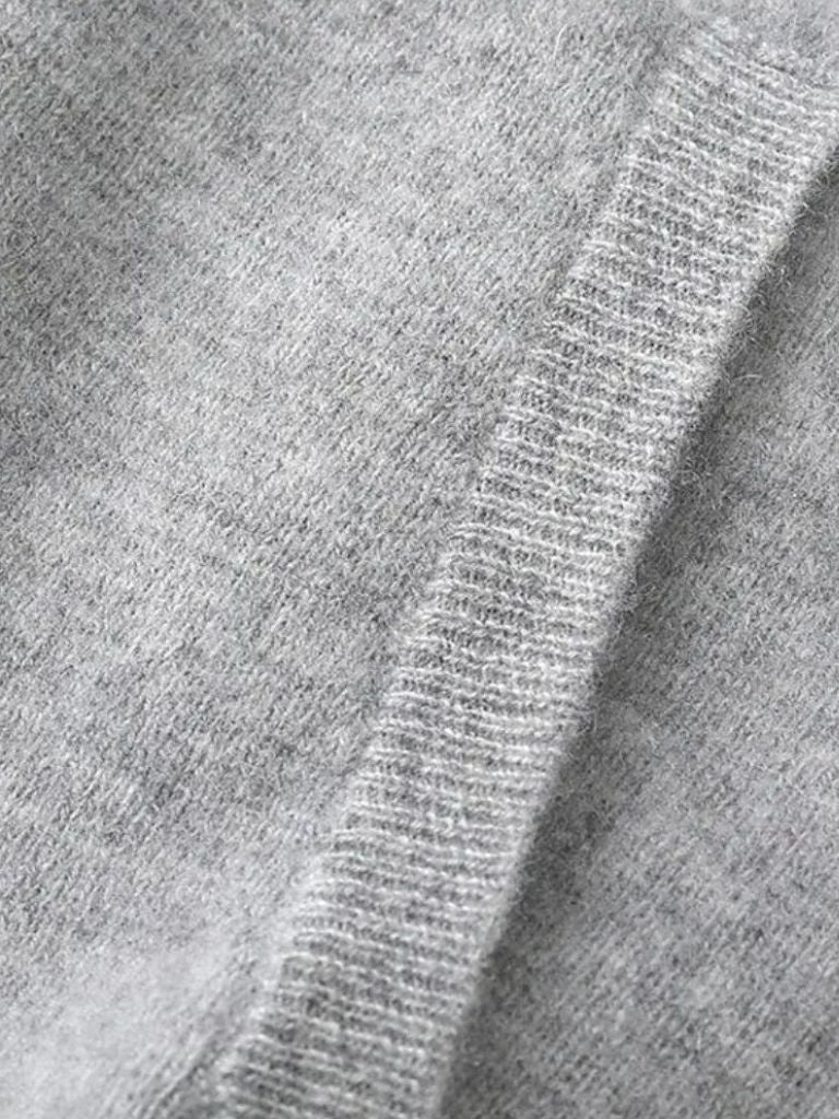 100% Merino Wol Rits Effen Kleur Trui