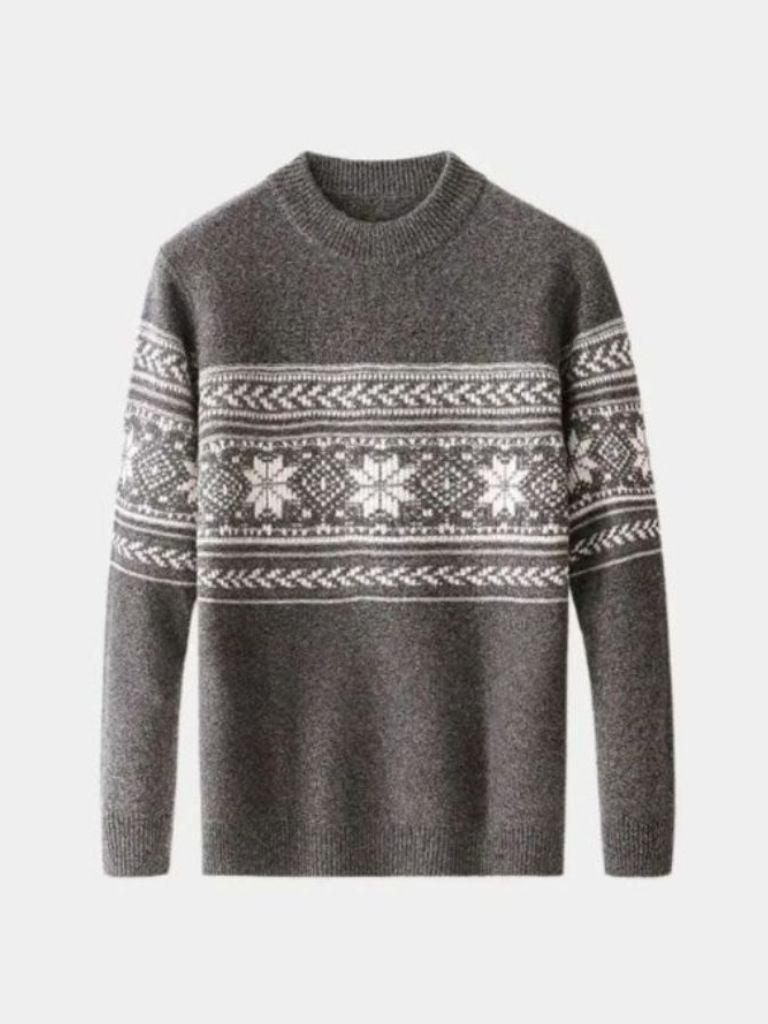 100% Wol Fair Isle Pullover Trui