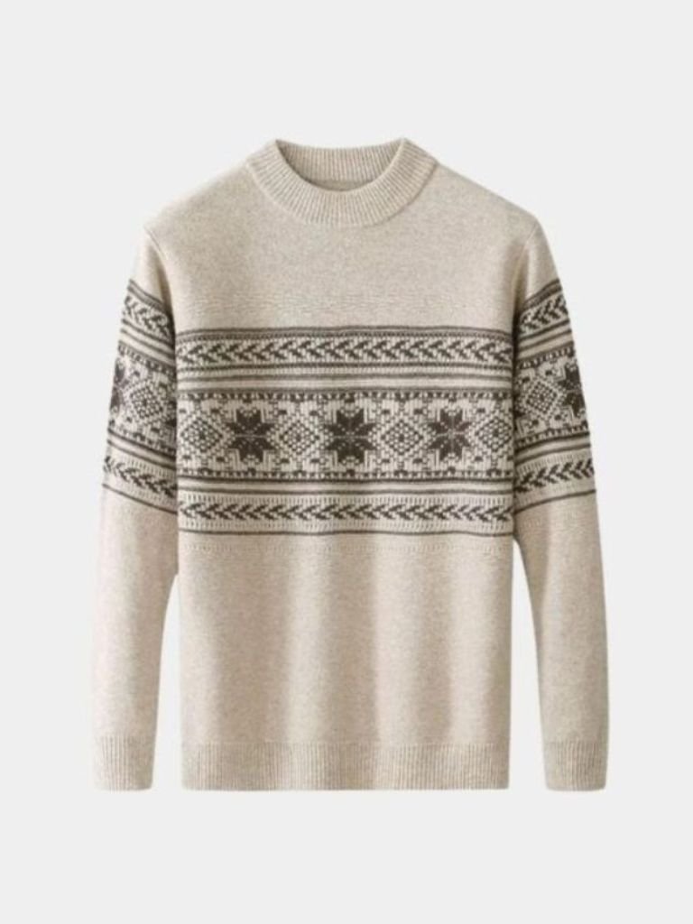 100% Wol Fair Isle Pullover Trui