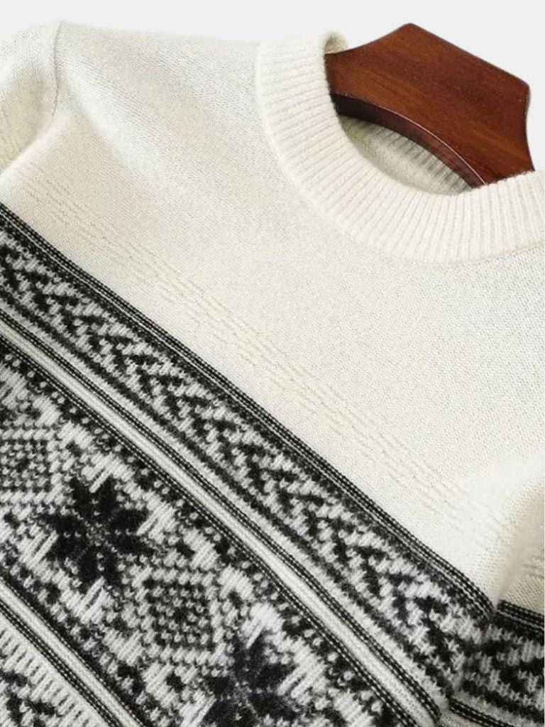100% Wol Fair Isle Pullover Trui