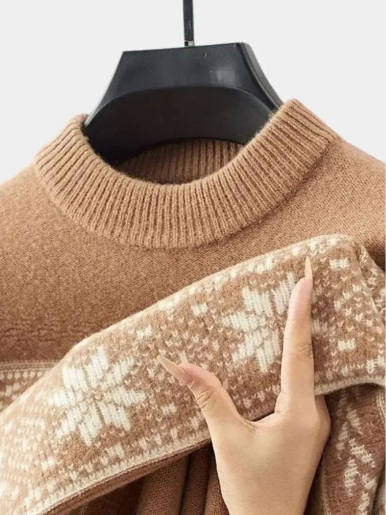 100% Wol Fair Isle Pullover Trui