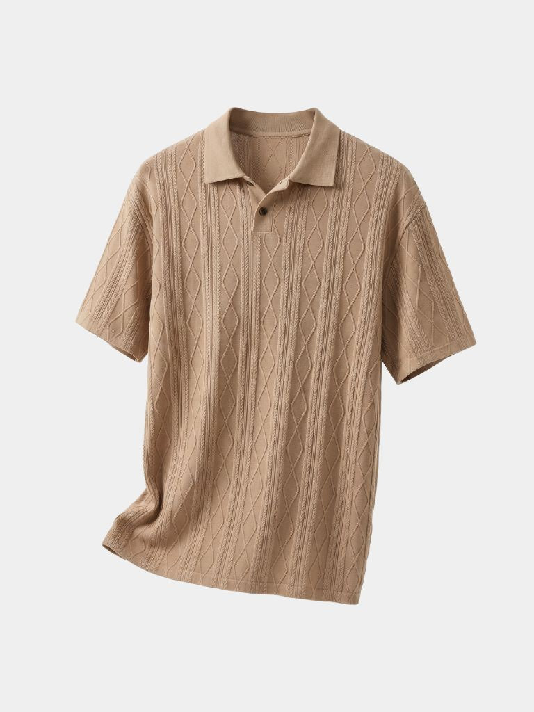 Imperial Diamond Knit Polo Shirt