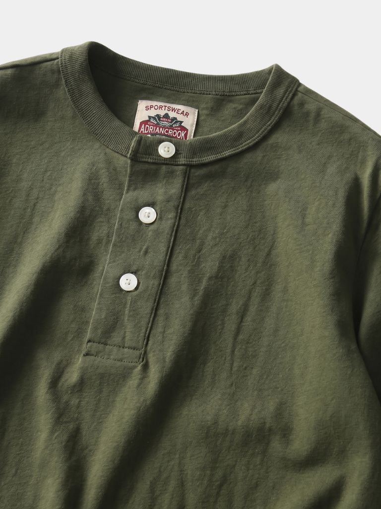 Pure Katoenen Henley T-Shirt