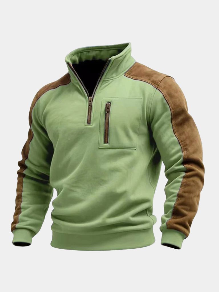 Urban Explorer Hoge Kraag Kwart Rits Pullover