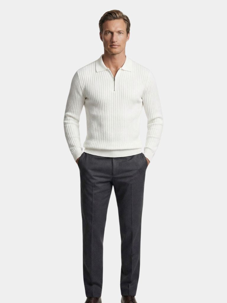 Alpine Riviera Knit Polo Pullover