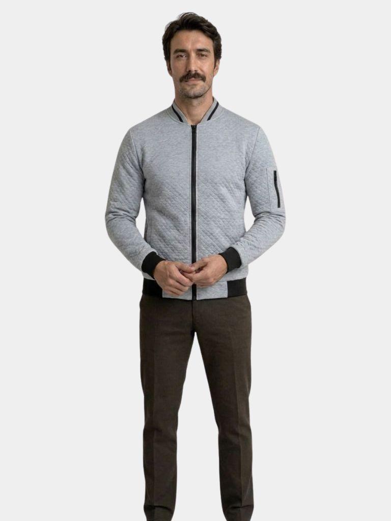 Textured Casual Bomberjack
