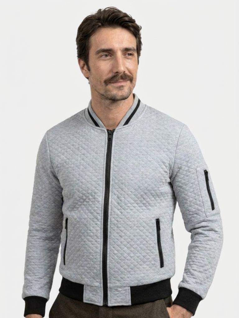 Textured Casual Bomberjack