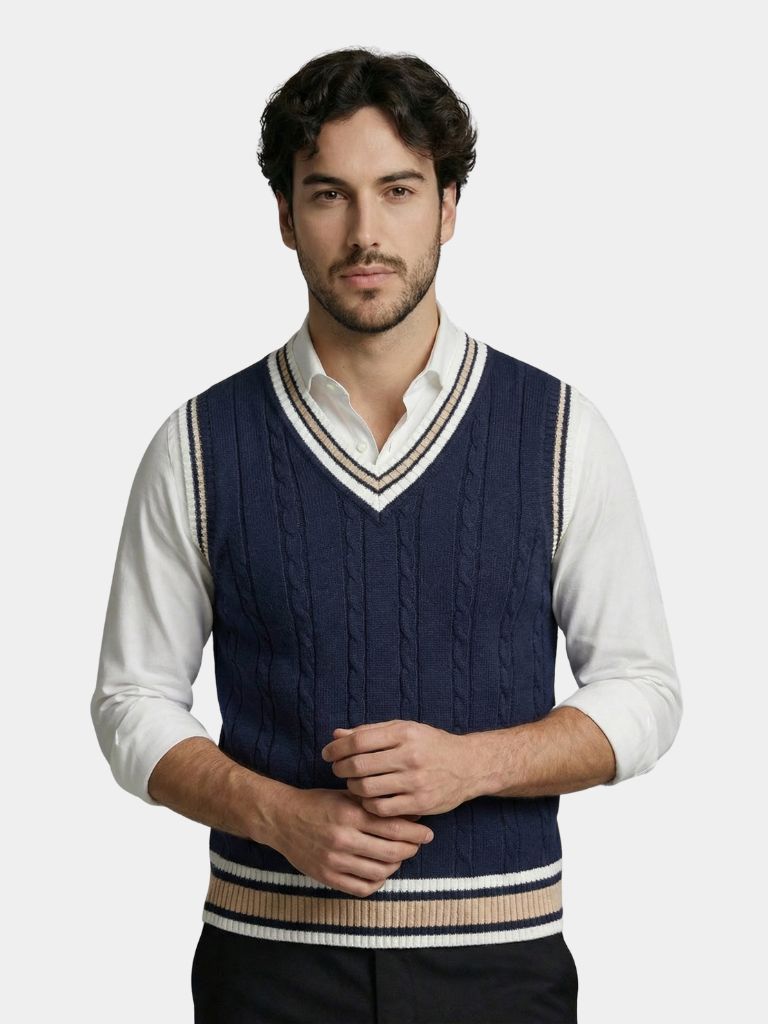 V-hals Elegante Gebreide Vest