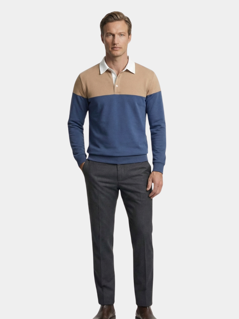 Alpine Zip-Neck Polo Pullover