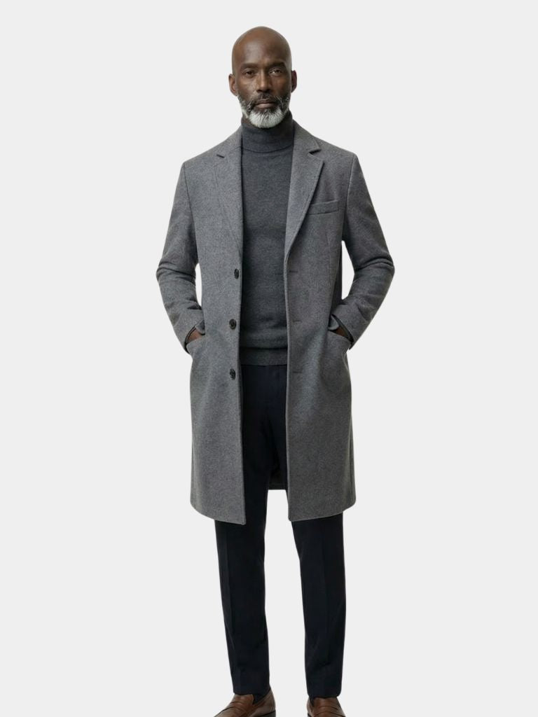 Heren Wolmix Trenchcoat