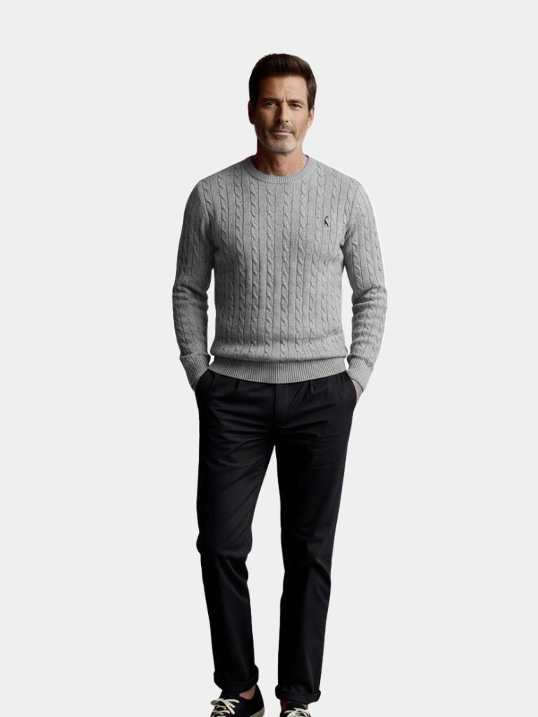 Katoenen Crew Neck Pullover Trui