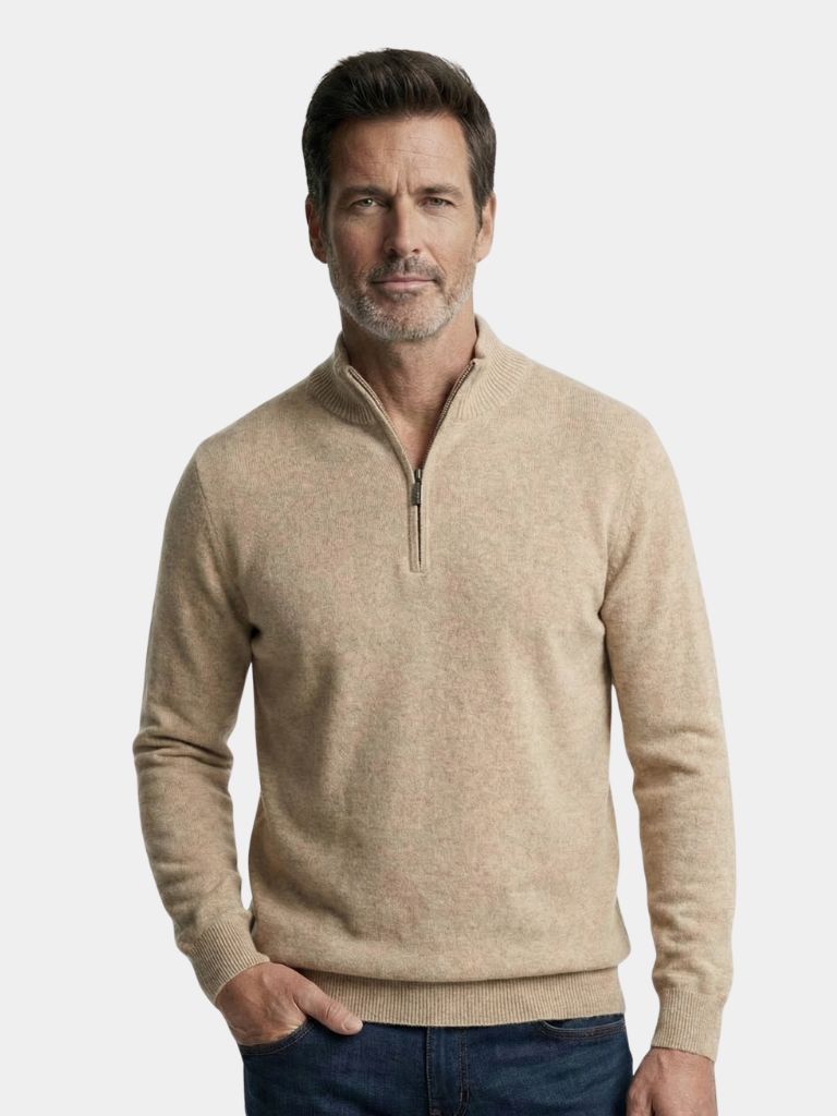 Merino Half Zip Trui