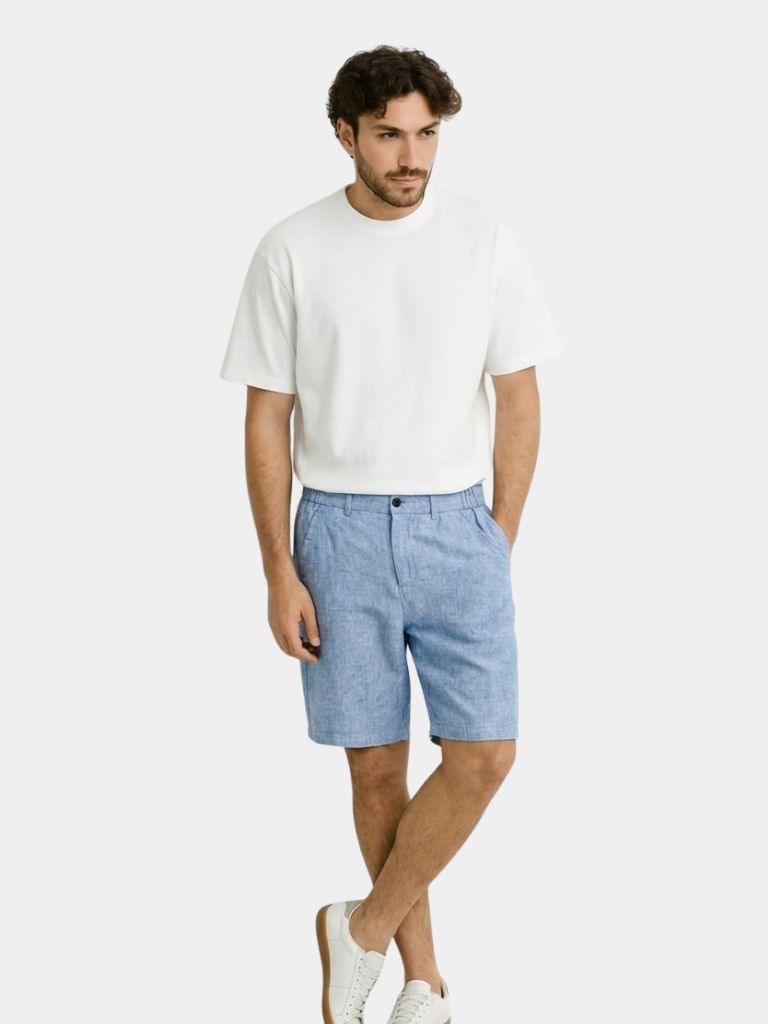 Bleu Horizon Linnen Shorts