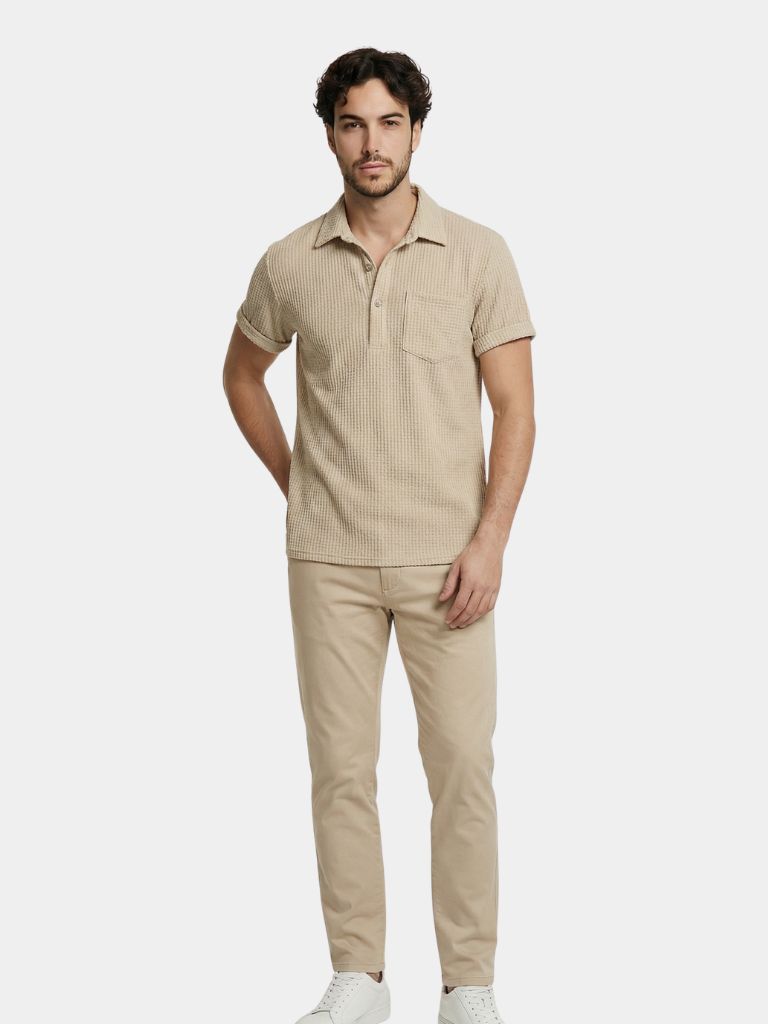 Textured Korte Mouwen Shirt