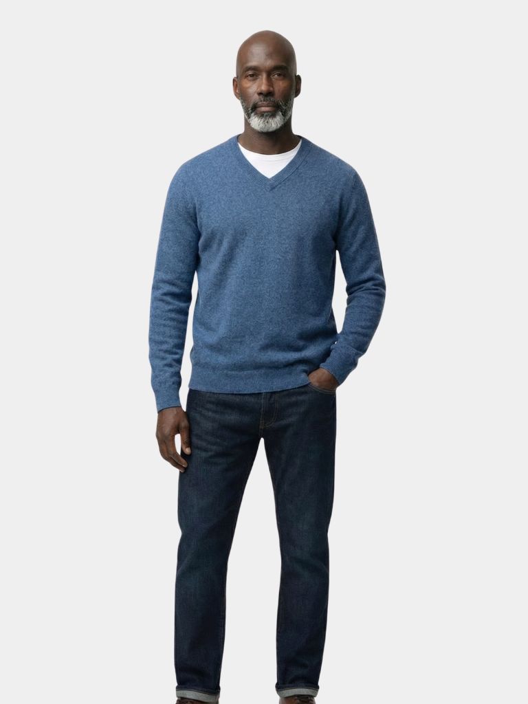 Cashmere V Hals Trui