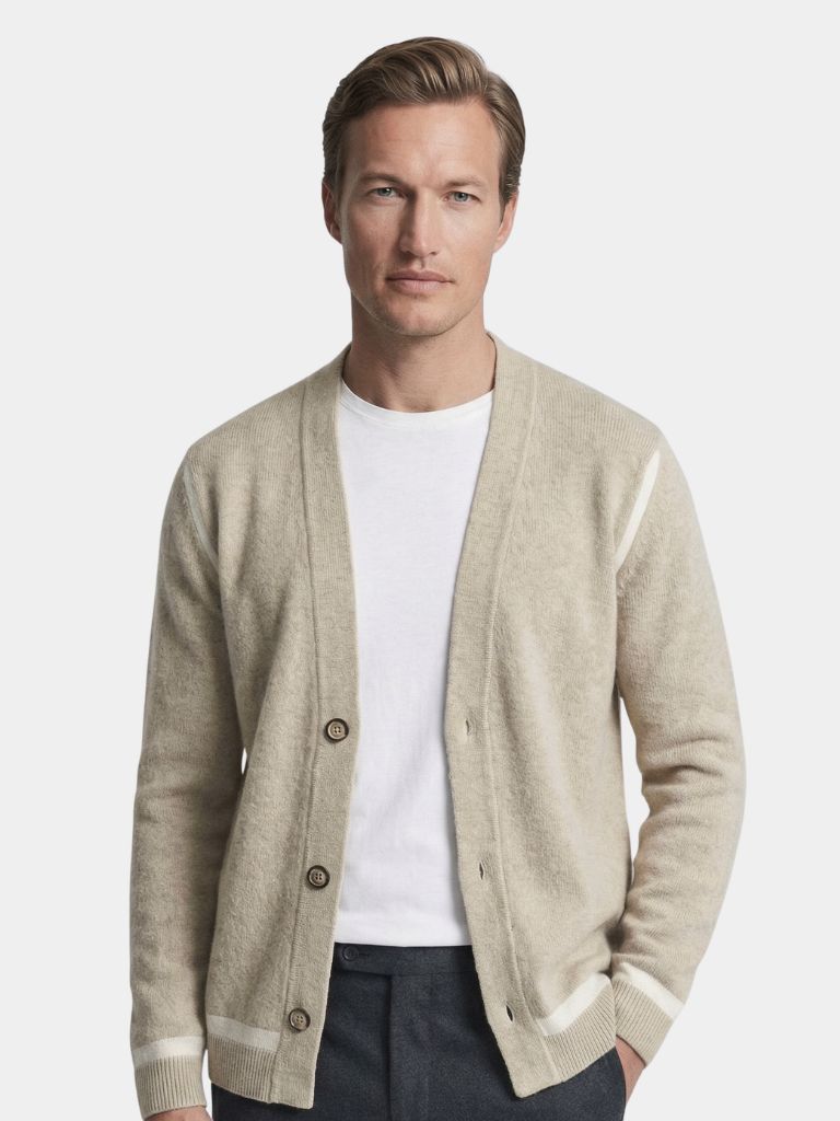 Zachte Casual Brei Cardigan