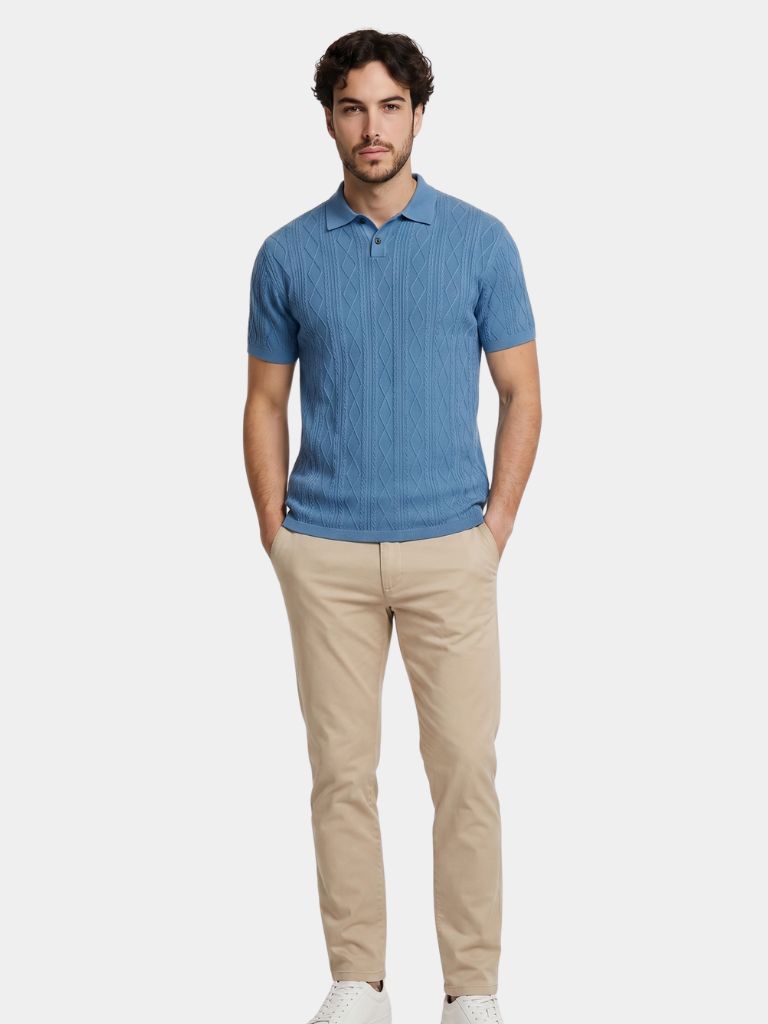 Imperial Diamond Knit Polo Shirt