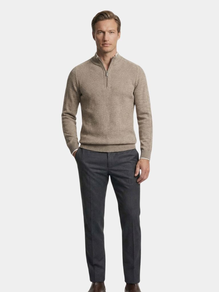 Stripe Quarter Zip Woltrui