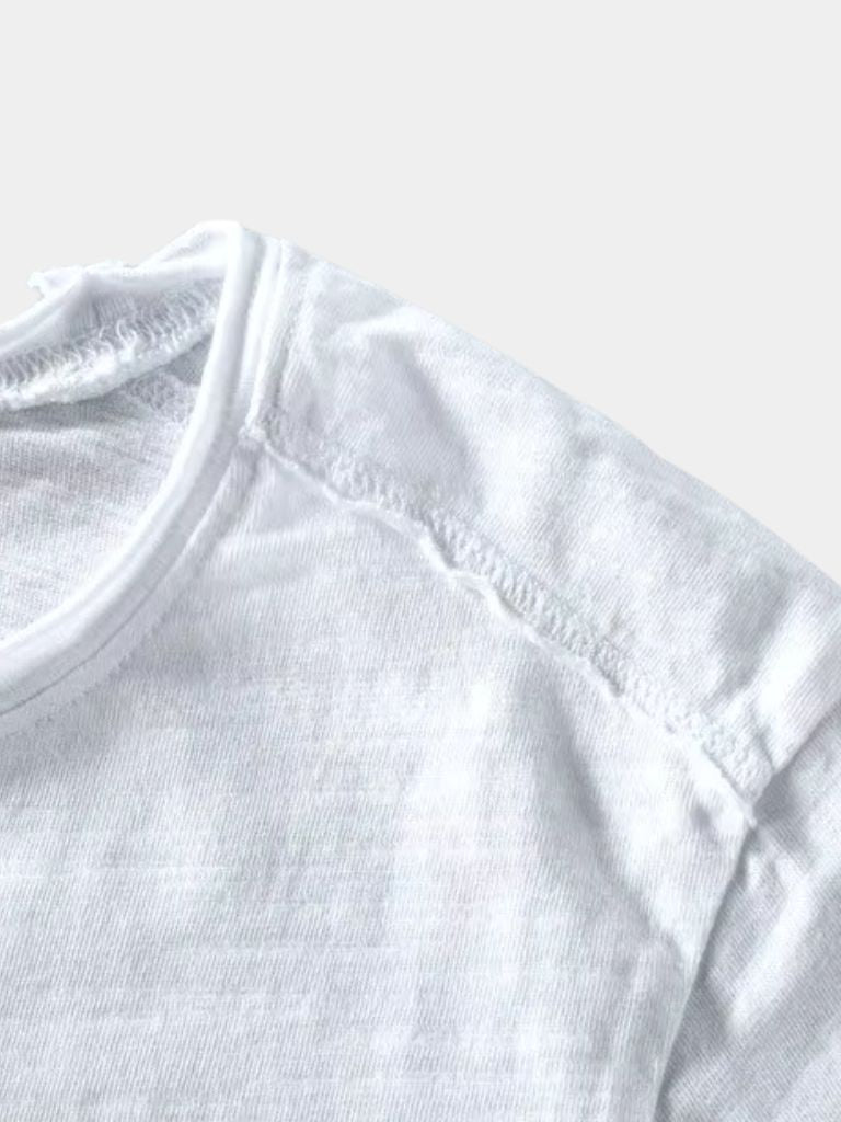 Essentiële Vintage Katoenen Langsleeve T-shirt