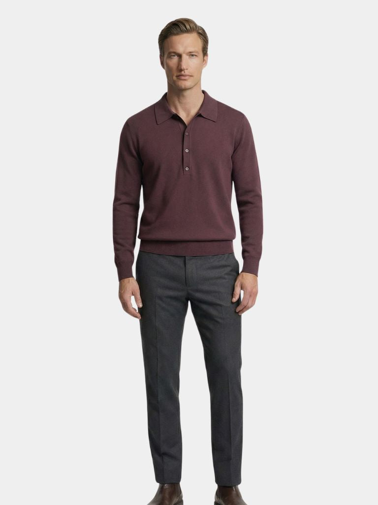 Oude Geld Brei Polo Pullover