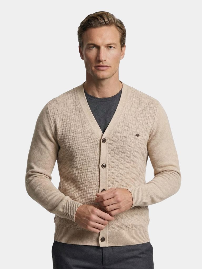 V-hals Gebreide Cardigan