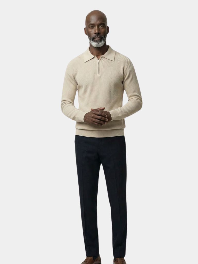 Essentiële Half Zip Pullover Trui