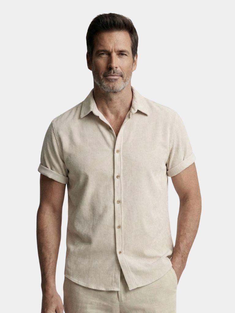 Minimalistische Corduroy Shirt