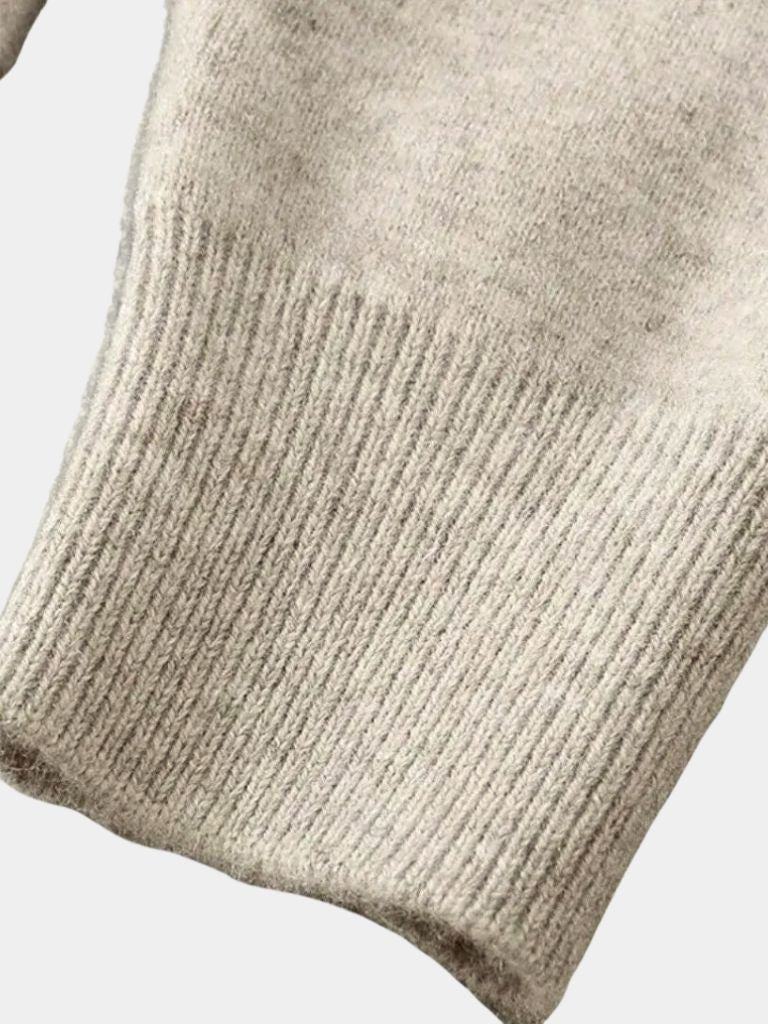 100% Merino Wol V-Hals Gebreide Cardigan Trui