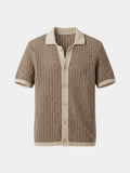 Gestructureerd Panel Resort Shirt