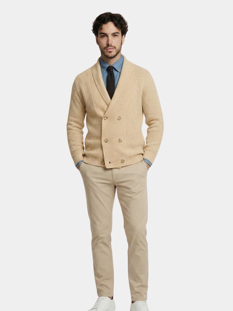 Britse Elegante Gebreide Cardigan