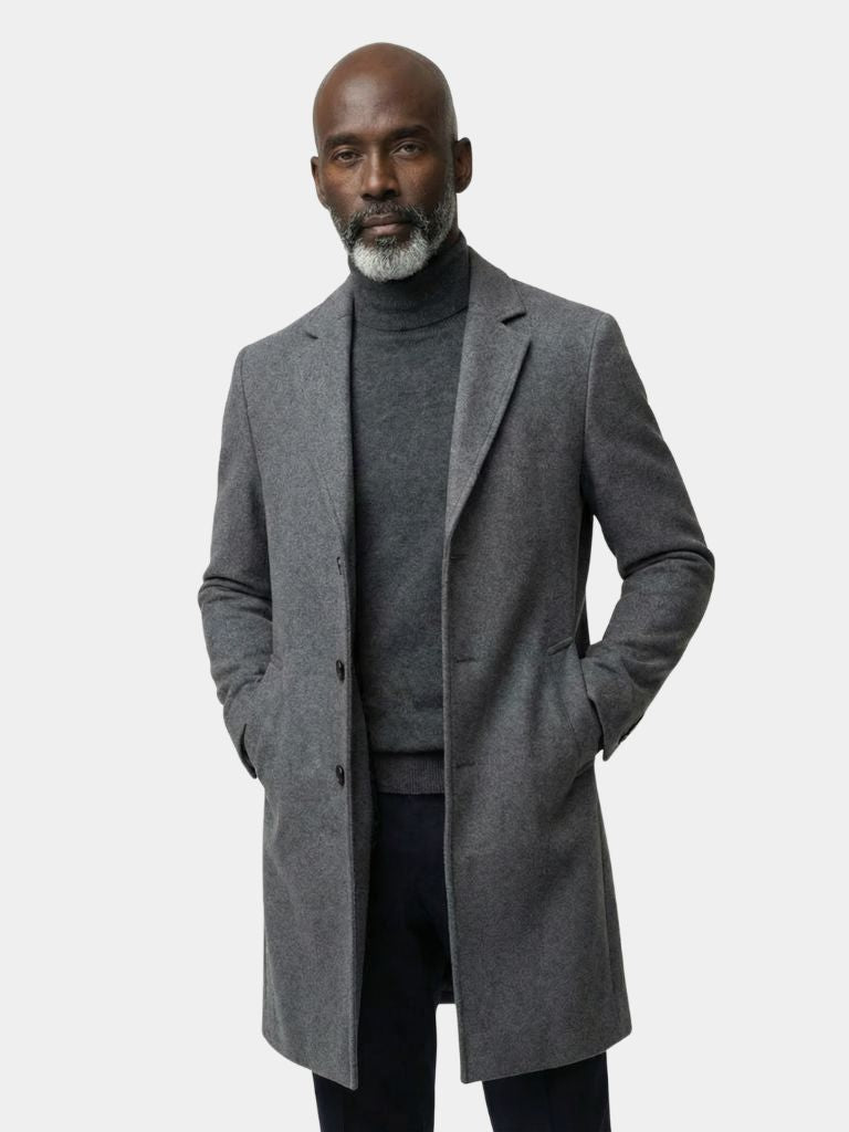 Heren Wolmix Trenchcoat