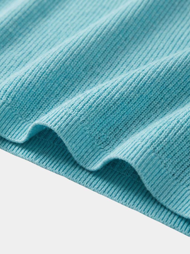 Casual Knitted Polo Shirt zonder Knopen