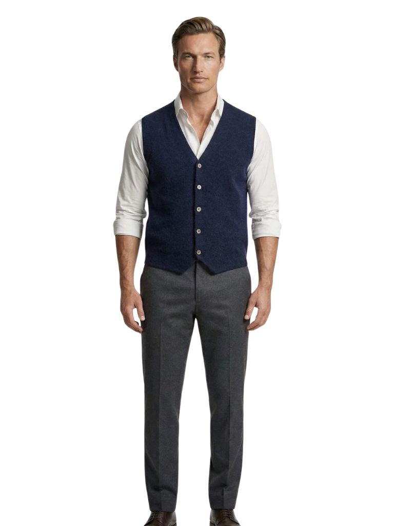 Cashmere Cardigan Vest
