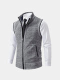 Elegante Volledige Rits Sweater Vest
