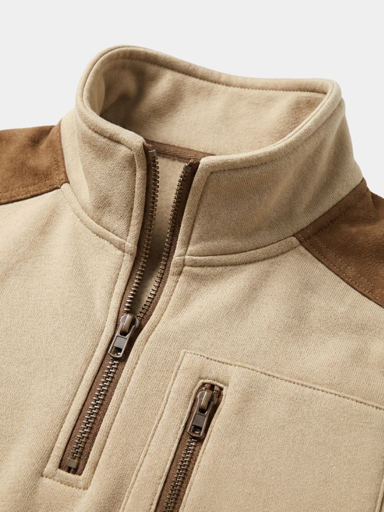 Urban Explorer Hoge Kraag Kwart Rits Pullover