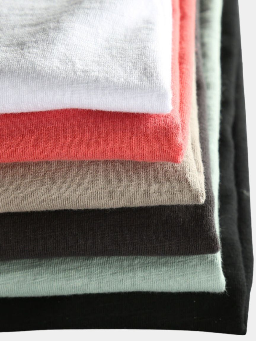 Essentiële Vintage Katoenen Langsleeve T-shirt