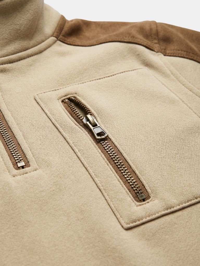 Urban Explorer Hoge Kraag Kwart Rits Pullover