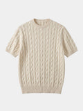Klassiek Ruitjes Brei T-Shirt