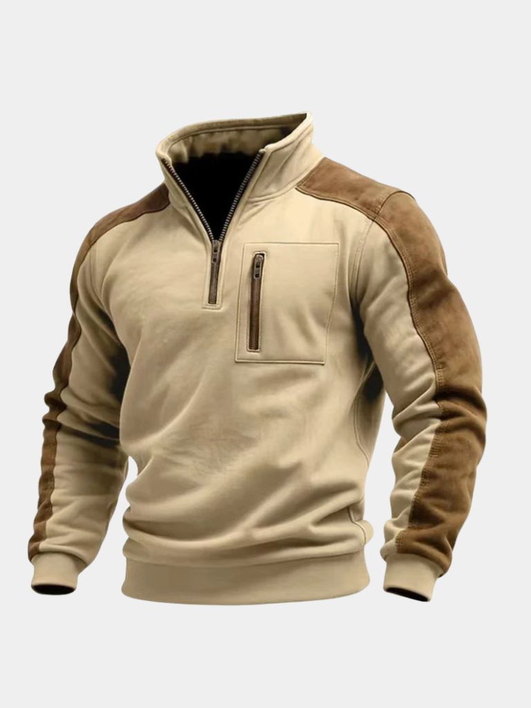 Urban Explorer Hoge Kraag Kwart Rits Pullover
