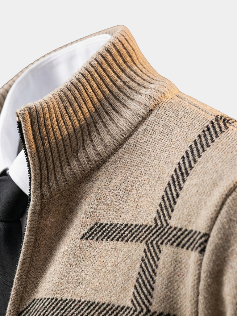 Grafiet Symmetrie Trui Jacket