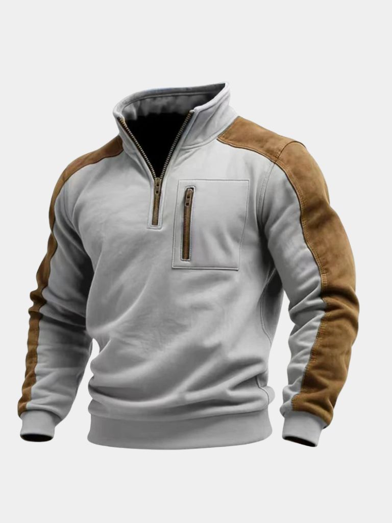Urban Explorer Hoge Kraag Kwart Rits Pullover