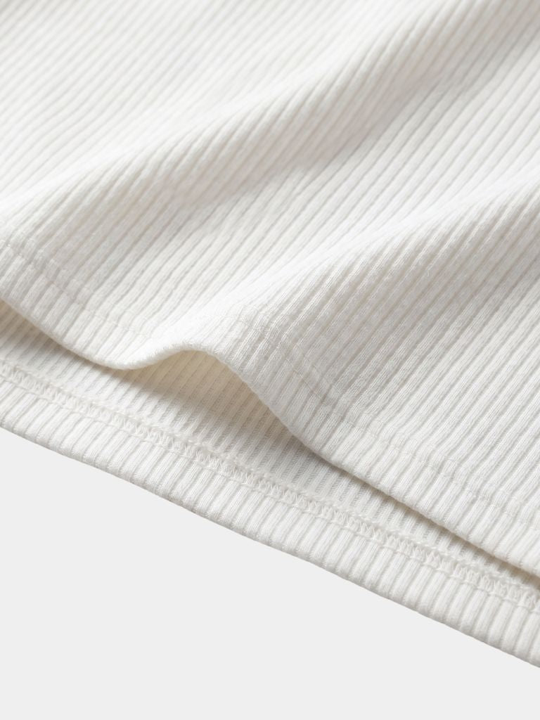 Latitude Geribbelde Henley